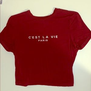Maroon shirt